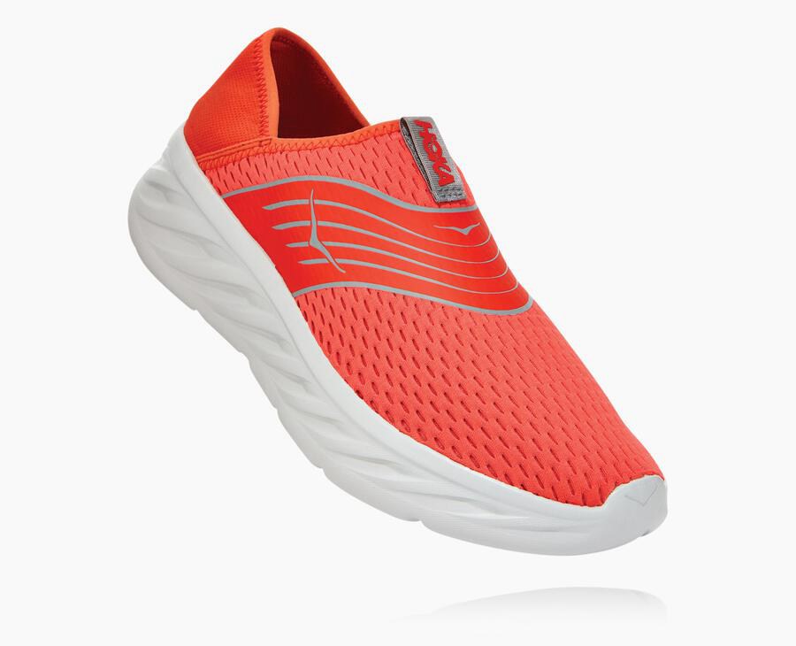 Hoka One One サンダル メンズ 赤 - ORA Recovery - WQ4709318